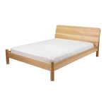 Aika White Oak Wood Bed style