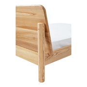 Aika White Oak Wood Bed style