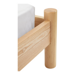Aika White Oak Wood Bed Frame